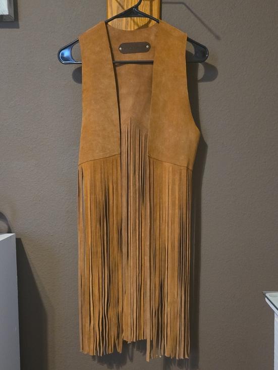 Rancho Estancia Jackets & Blazers - Fringe Suede Vest - Tan